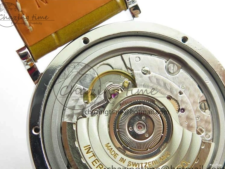 MIROTIME 0127 Durable Portofino 37mm SS V7F 1:1 Best Edition White Dial on Light Brown Leather Strap A 7092